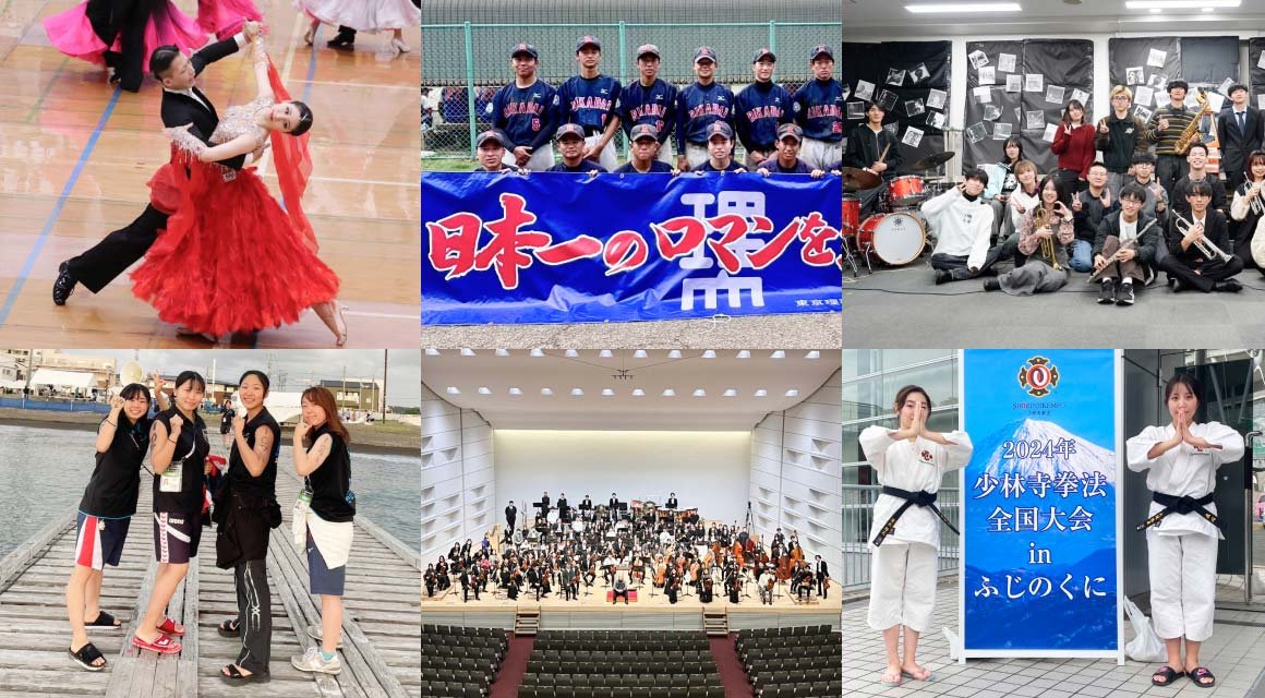 学生たちが課外活動を行っている様子